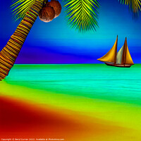 Buy canvas prints of Serenity in Paradise by Beryl Curran