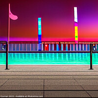 Buy canvas prints of Midnight Splash at the Lido by Beryl Curran