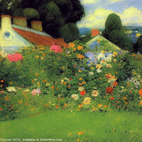 Buy canvas prints of Enchanting Cottage Garden by Beryl Curran