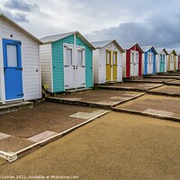 Buy canvas prints of Colourful Cornish Beach Huts Bude by Beryl Curran