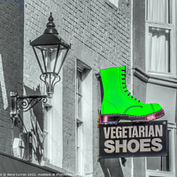 Buy canvas prints of Green Boots in Bohemian Brighton by Beryl Curran