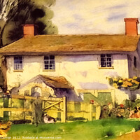 Buy canvas prints of Idyllic Cottage Life by Beryl Curran