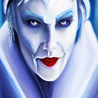 Buy canvas prints of The Malevolent Ice Queen by Beryl Curran