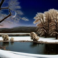 Buy canvas prints of Serene Winter Wonderland by Beryl Curran