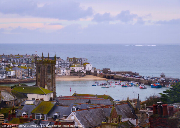 Enchanting View of St Ives Picture Board by Beryl Curran