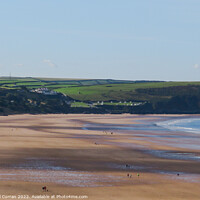 Buy canvas prints of Serenity on Woolacombe Beach by Beryl Curran