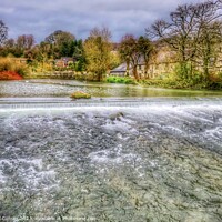 Buy canvas prints of Captivating Bakewell Weir by Beryl Curran