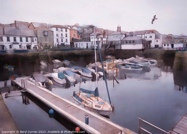 Captivating Nautical Charm Custom House Quay Falmo Picture Board by Beryl Curran