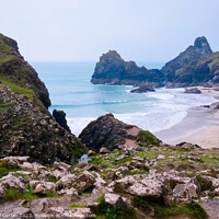 Buy canvas prints of Secluded Beauty of Kynance Cove by Beryl Curran