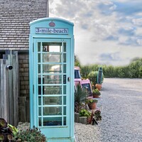 Buy canvas prints of Blue Telephone Box by Beryl Curran