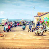 Buy canvas prints of B.S.R.A. Woolacombe Ride-Out by Beryl Curran