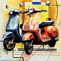 Buy canvas prints of Scooters by Beryl Curran