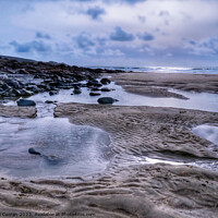 Buy canvas prints of Rock pools and Sand patterns  by Beryl Curran