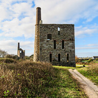Buy canvas prints of Engine House Cornwall by Beryl Curran