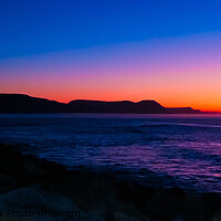 Buy canvas prints of Lyme Regis Sunrise over The Jurassic Coast Pano  by Beryl Curran