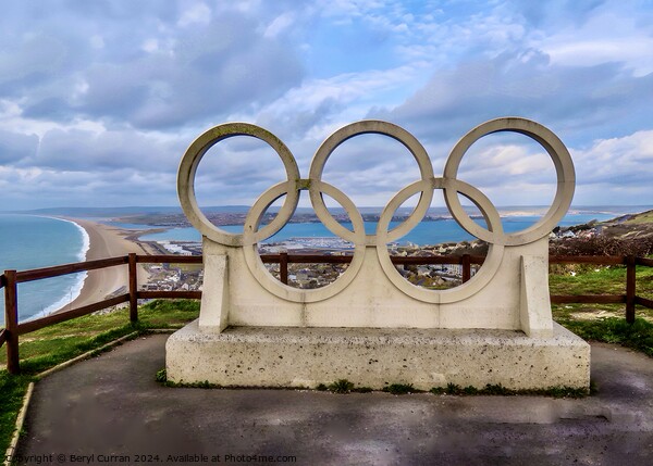 Olympic Rings Portland Picture Board by Beryl Curran