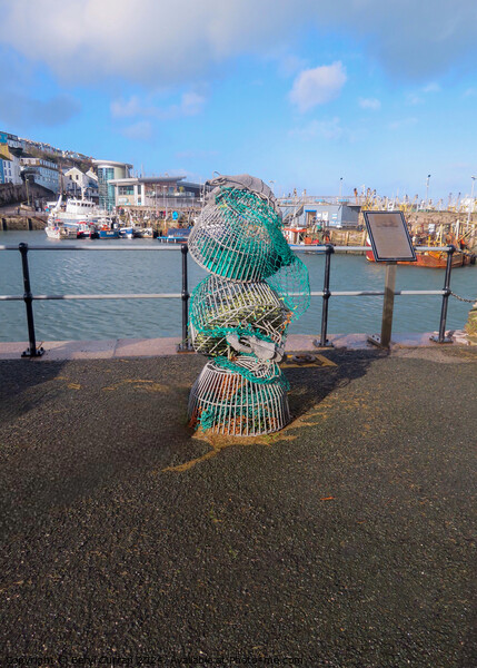 Lobster Pot Sculpture  Picture Board by Beryl Curran