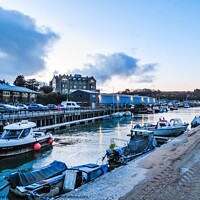 Buy canvas prints of The Working Harbour Padstow by Beryl Curran