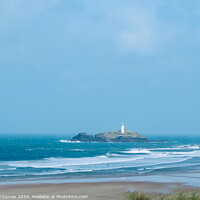 Buy canvas prints of Godrevy Lighthouse Cornish Coast by Beryl Curran