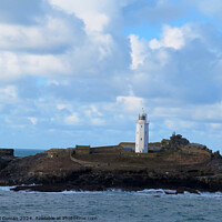 Buy canvas prints of Godrevy Lighthouse Cornwall  by Beryl Curran