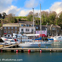 Buy canvas prints of A panoramic view of Padstow Harbour  by Beryl Curran