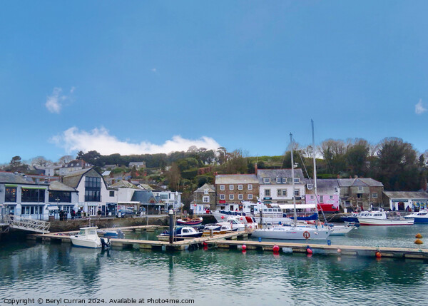 Padstow Harbour Picture Board by Beryl Curran