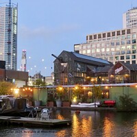 Birmingham Canal Evening Lights