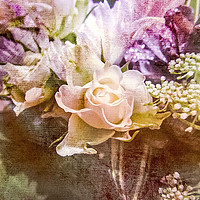Buy canvas prints of Soft and Serene Rose Bouquet by Beryl Curran