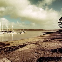 Buy canvas prints of Serenity at Mylor Yacht Harbour by Beryl Curran