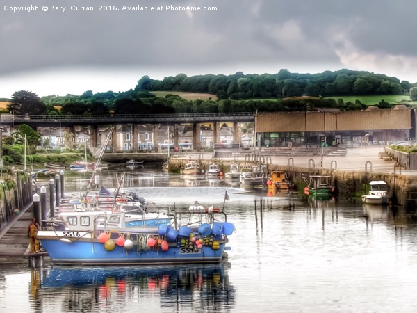 Majestic Tide at Hayle Harbour Picture Board by Beryl Curran