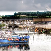 Buy canvas prints of Majestic Tide at Hayle Harbour by Beryl Curran