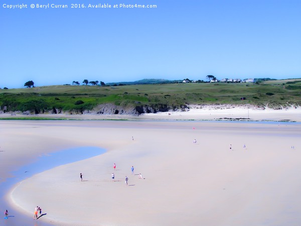 Serenity on Hayle Beach Picture Board by Beryl Curran