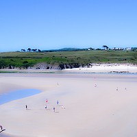 Buy canvas prints of Serenity on Hayle Beach by Beryl Curran