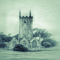 Buy canvas prints of Serene Beauty of St Uny Church by Beryl Curran