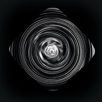 Buy canvas prints of Hypnotic Monochrome Swirls by Beryl Curran