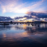 Buy canvas prints of Majestic Sunrise in Falmouth Harbour by Beryl Curran
