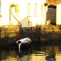 Buy canvas prints of Serene Morning at Falmouth Harbour by Beryl Curran