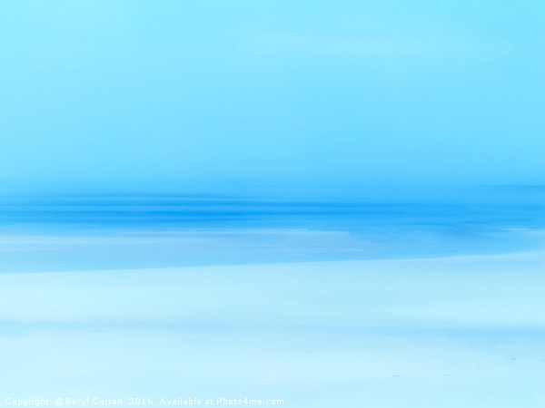 Serene Blue Seascape Picture Board by Beryl Curran