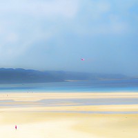 Buy canvas prints of Tranquil Hayle Beach by Beryl Curran