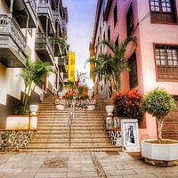 Buy canvas prints of Charming Steps of Tenerife by Beryl Curran
