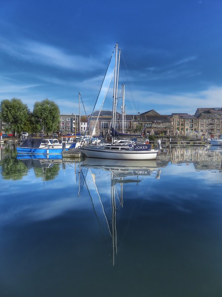 Majestic Sailing Yacht at Plymouth Marina Picture Board by Beryl Curran