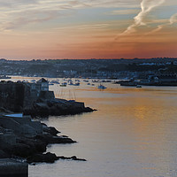 Buy canvas prints of Majestic Sunrise over Plymouth Hoe by Beryl Curran