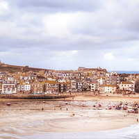 Buy canvas prints of Winter Wonderland in Picturesque St Ives by Beryl Curran
