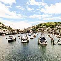 Buy canvas prints of A Nautical Haven in Looe by Beryl Curran