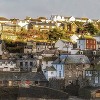 Buy canvas prints of Charming Port Isaac Harbour by Beryl Curran