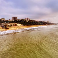 Buy canvas prints of Serenity of Bournemouth Beach by Beryl Curran