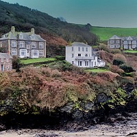 Buy canvas prints of Charming Fern Cottage in Port Isaac by Beryl Curran