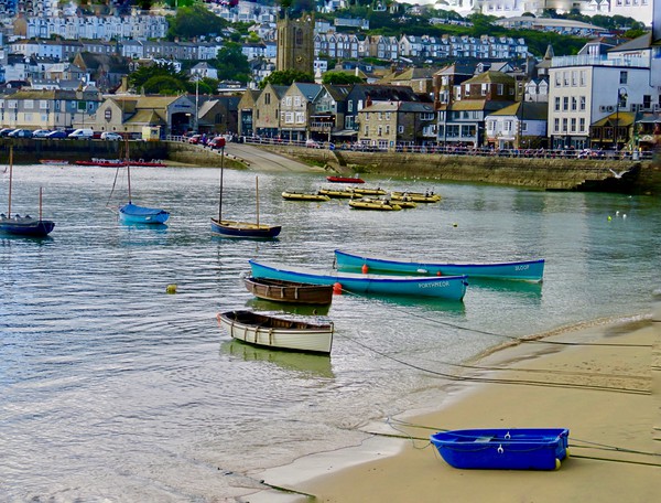 Majestic Tides in St Ives Picture Board by Beryl Curran
