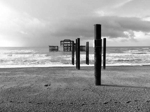 The Melancholic Demise of West Pier Picture Board by Beryl Curran