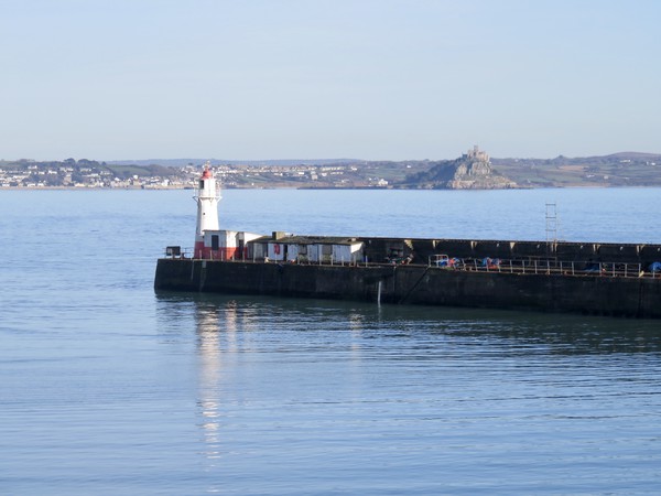 Newlyn South Pier Lighthouse  Picture Board by Beryl Curran